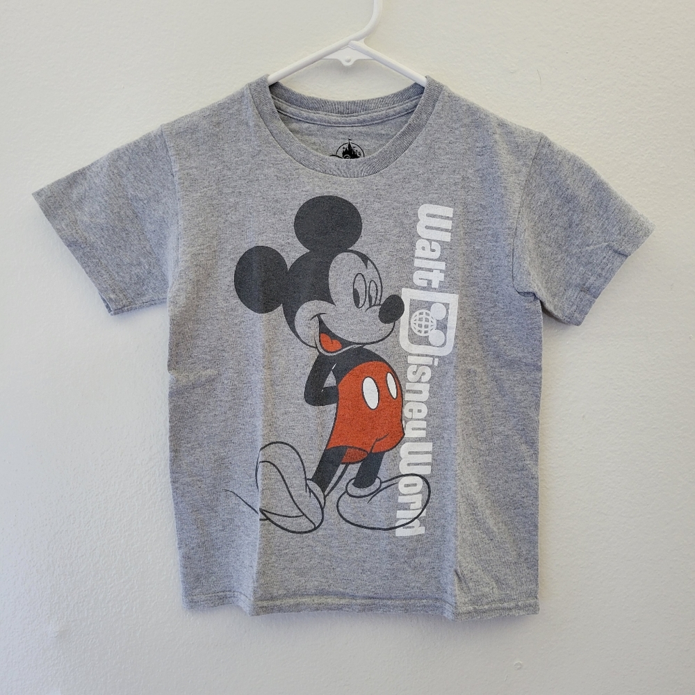 Walt Disney World Mickey Mouse T Shirt Toddler Boys Size Small color Gray